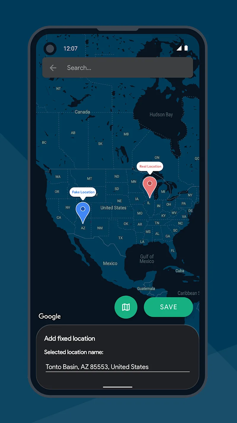 Screenshot 4: Fake GPS Joystick and Route
