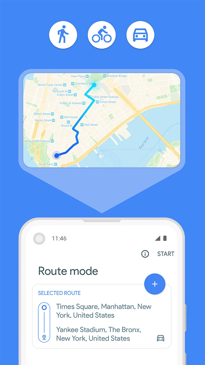 Screenshot 3: Fake GPS Joystick and Route