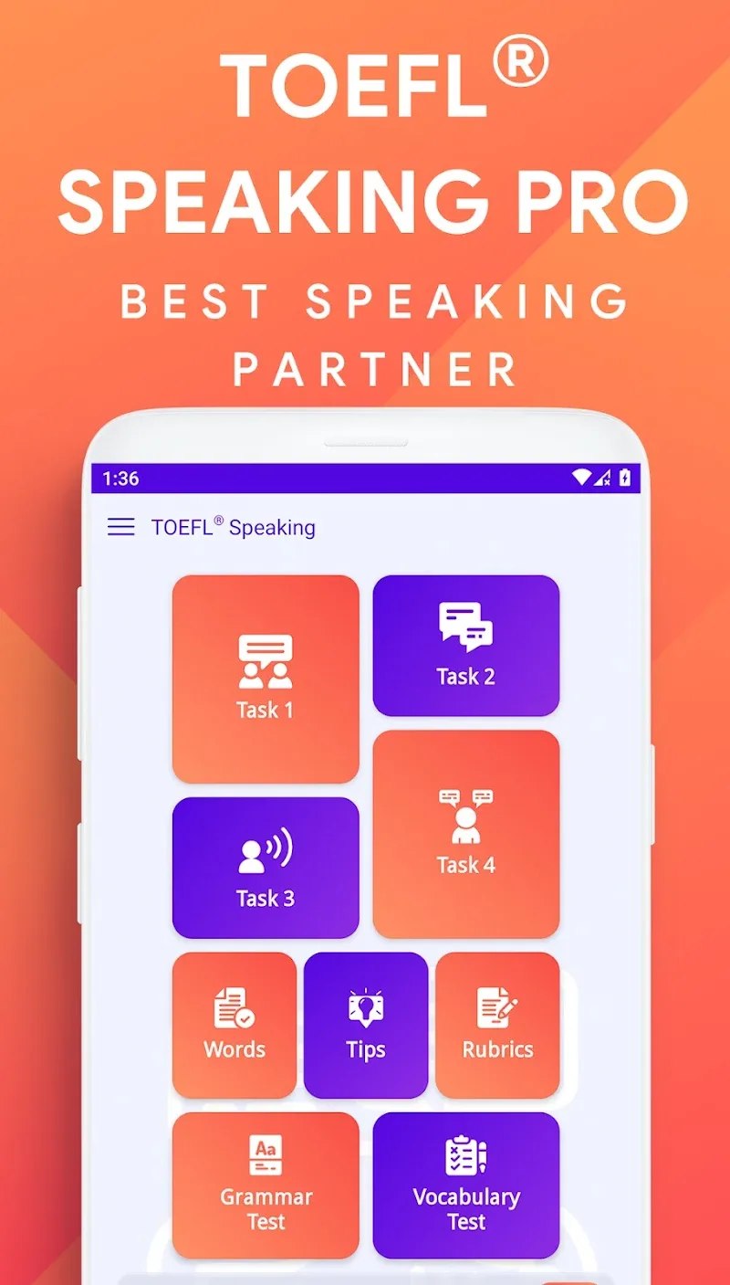 TOEFL Speaking Pro Capture d'écran 1