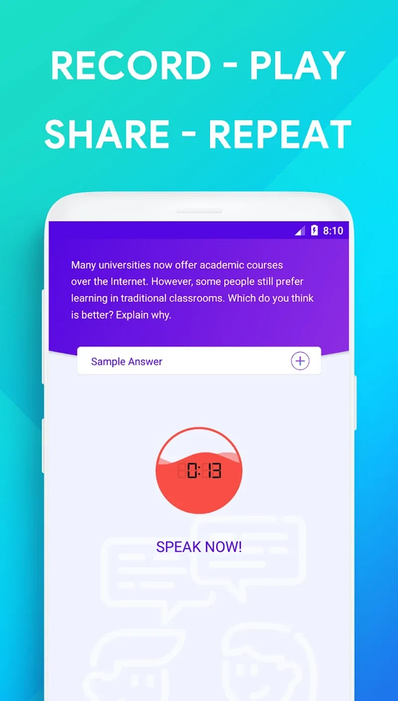 TOEFL Speaking Pro Capture d'écran 4