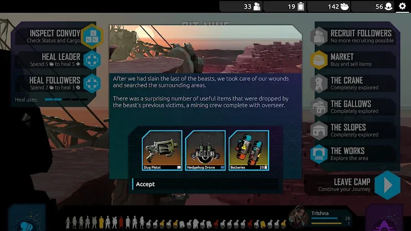 Captura de pantalla del gameplay de Nowhere Prophet 6