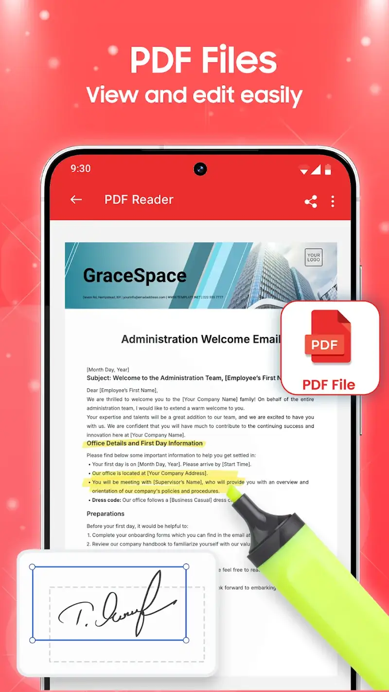 Document Reader: PDF/DOCS/XLSX screenshot 2