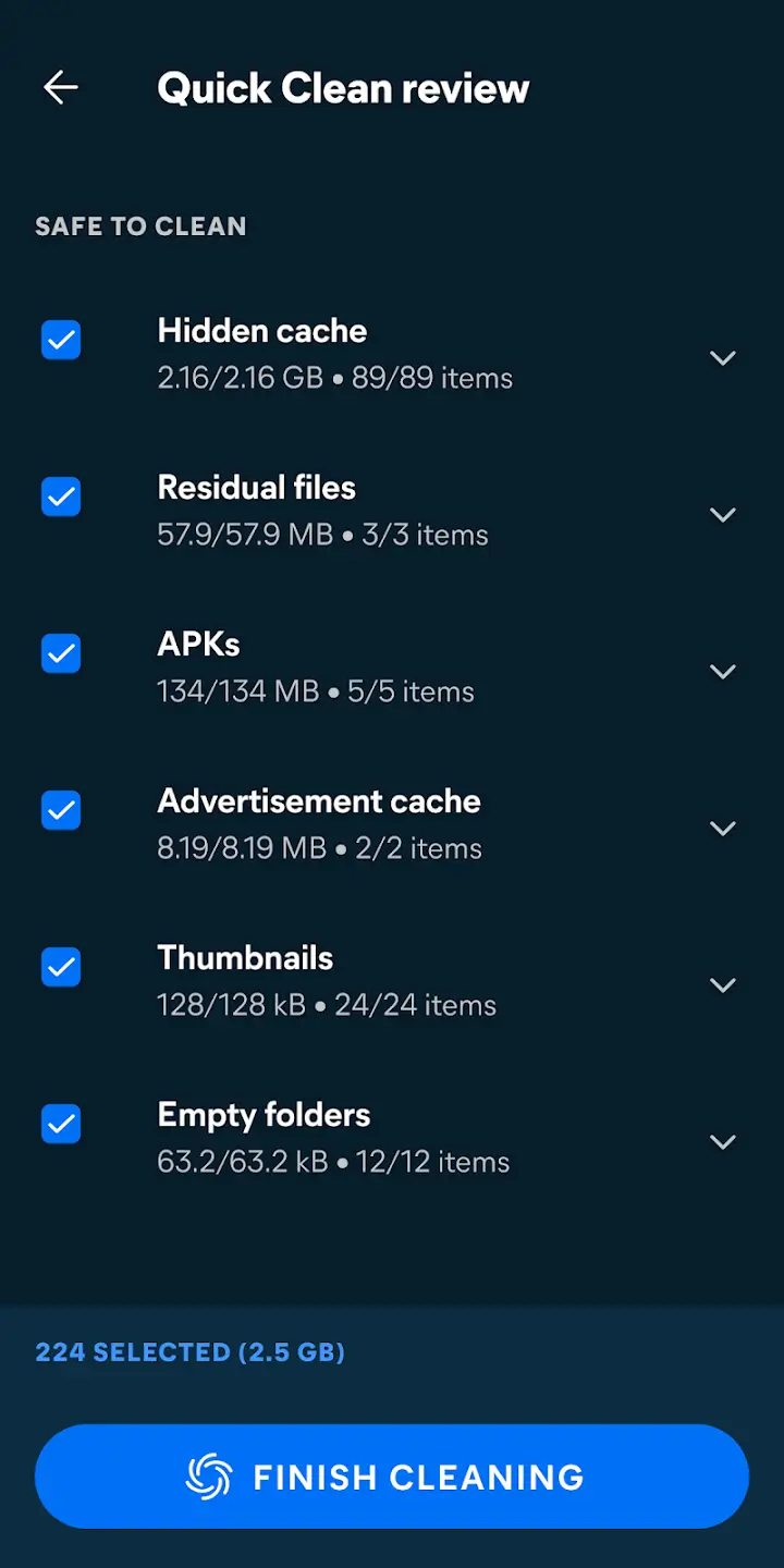 Captura de pantalla 2 de Avast Cleanup