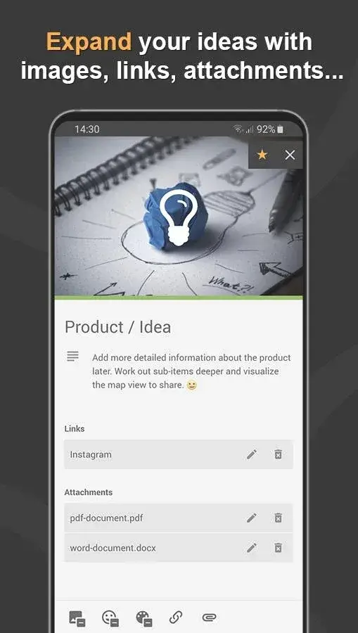 Capture d'écran 3 de Mindz - Mind Map & Lists Pro