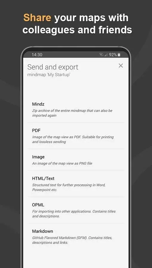Capture d'écran 5 de Mindz - Mind Map & Lists Pro