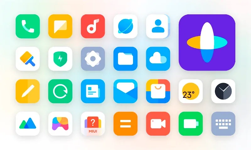 Mi,Plus - Icon Pack captura de pantalla 2