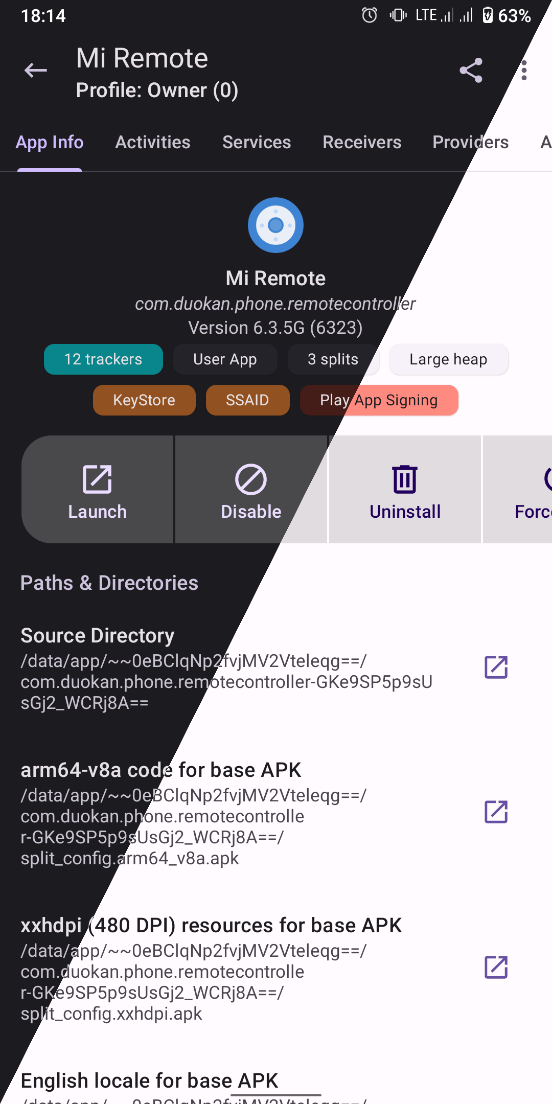 Aperçu de l'application App Manager 2