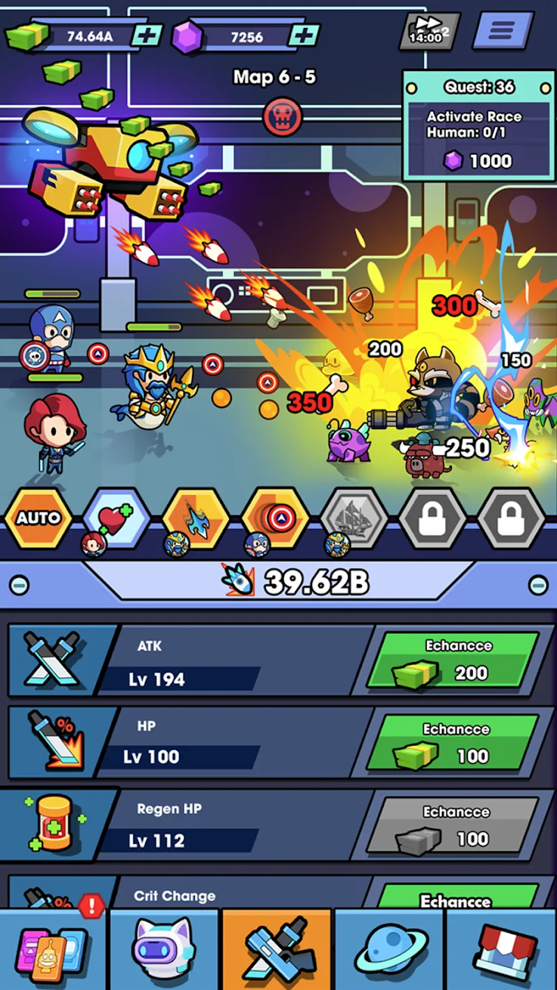 Capture d'écran 2 de Multiverse War: Idle RPG