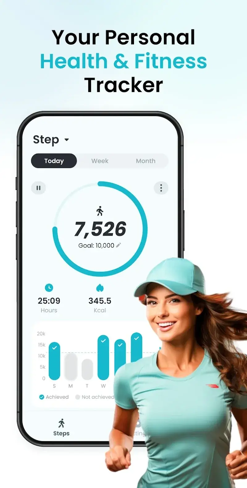 Pedometer StepGo captura de pantalla 1