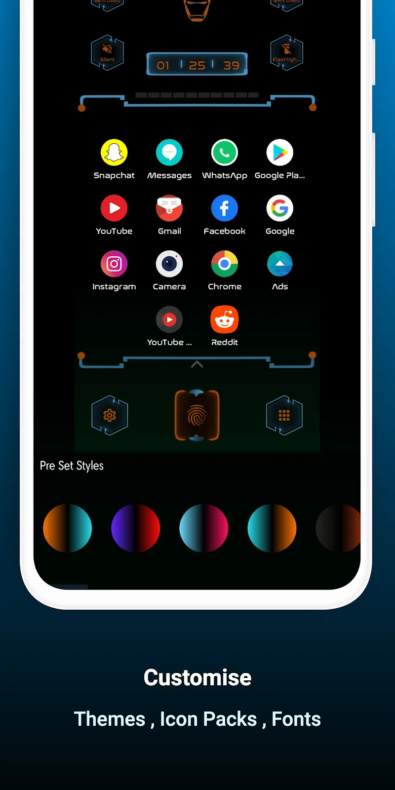Neo Launcher Hyperion Scifi screenshot 4
