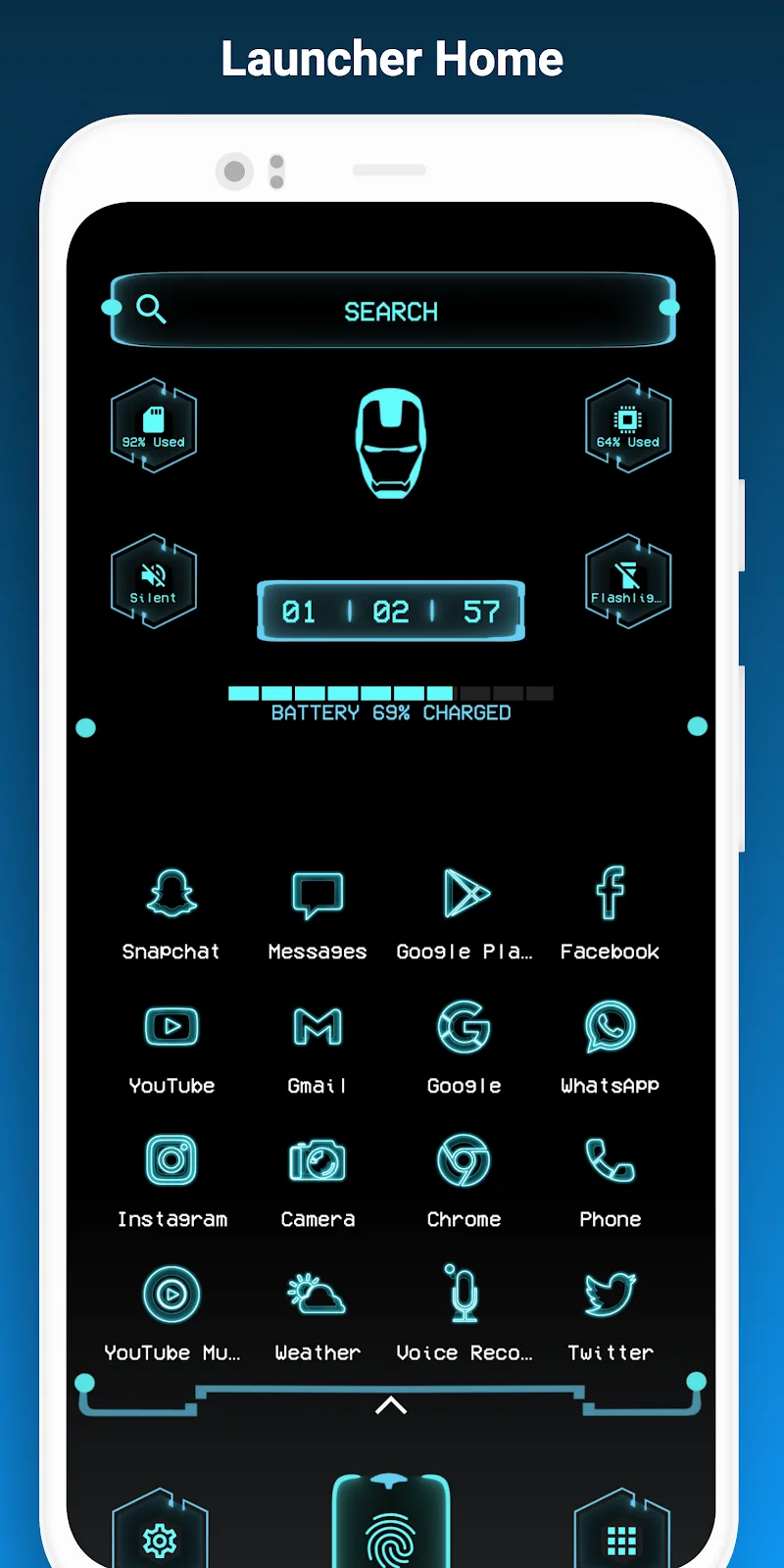 Neo Launcher Hyperion Scifi screenshot 3