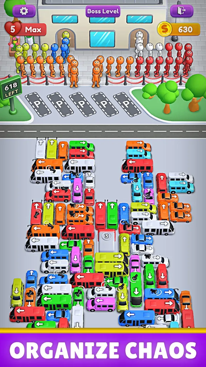 Скриншот геймплея Crowd Express 3