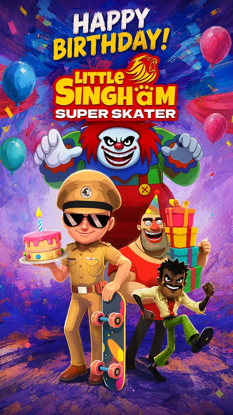 Little Singham Super Skater - Captura de tela 1