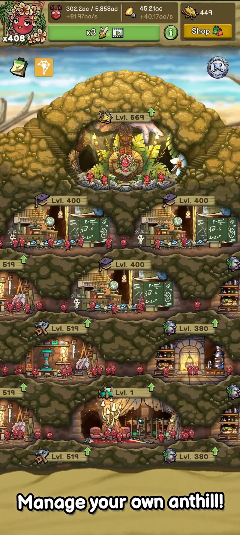 Idle Ant Colony screenshot 1