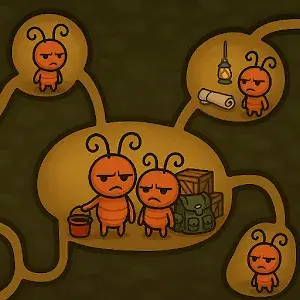 Idle Ant Colony