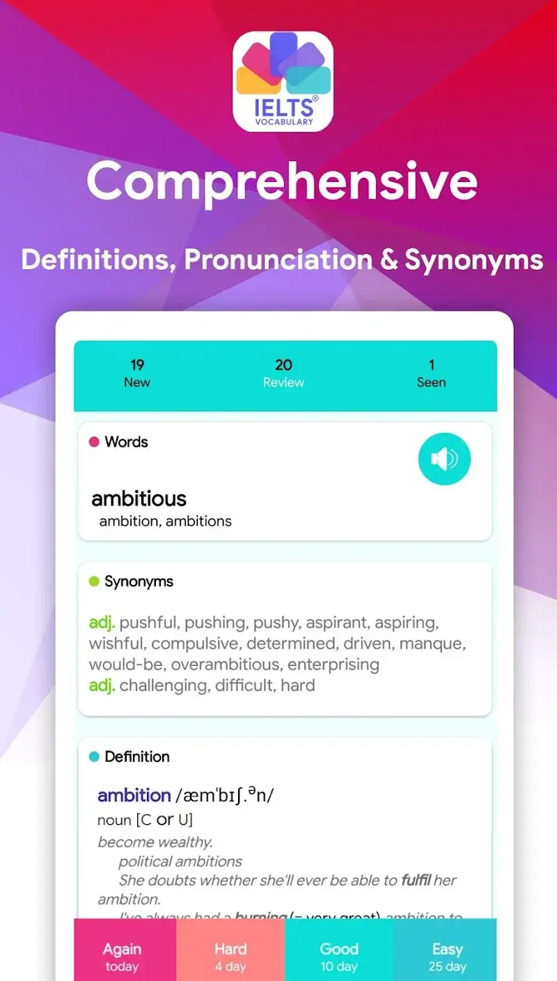 Tangkapan layar IELTS Vocabulary Flashcards 5