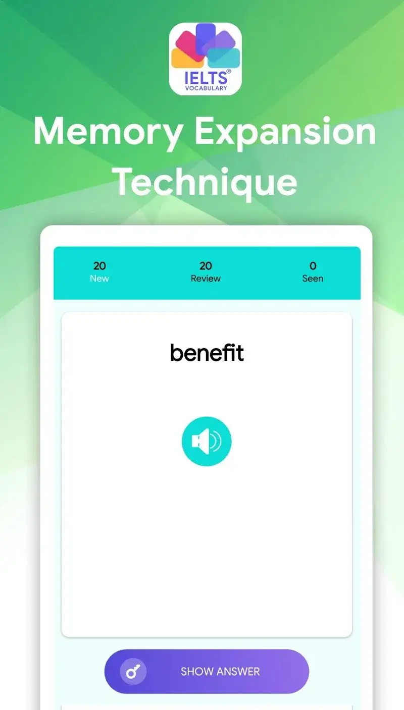Tangkapan layar IELTS Vocabulary Flashcards 4