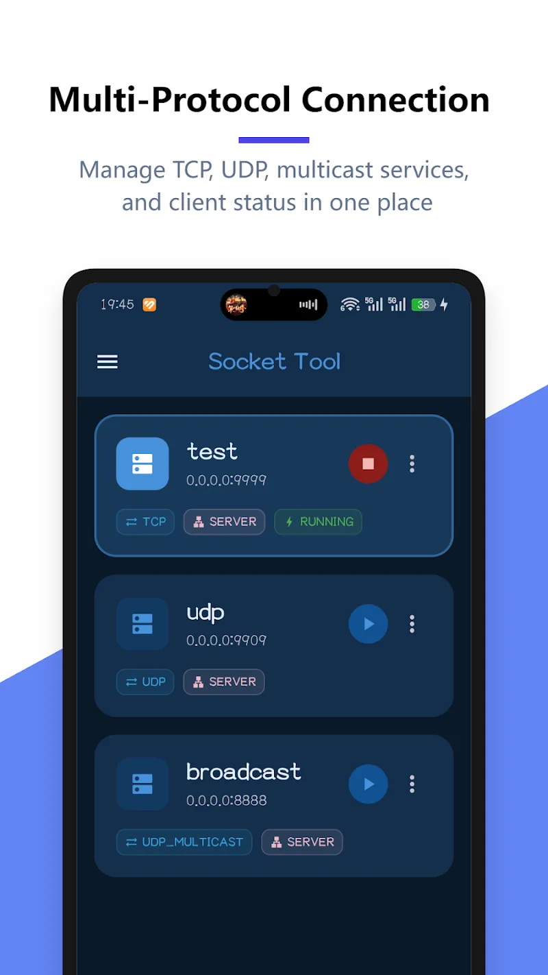 Première capture d'écran de Socket Tool