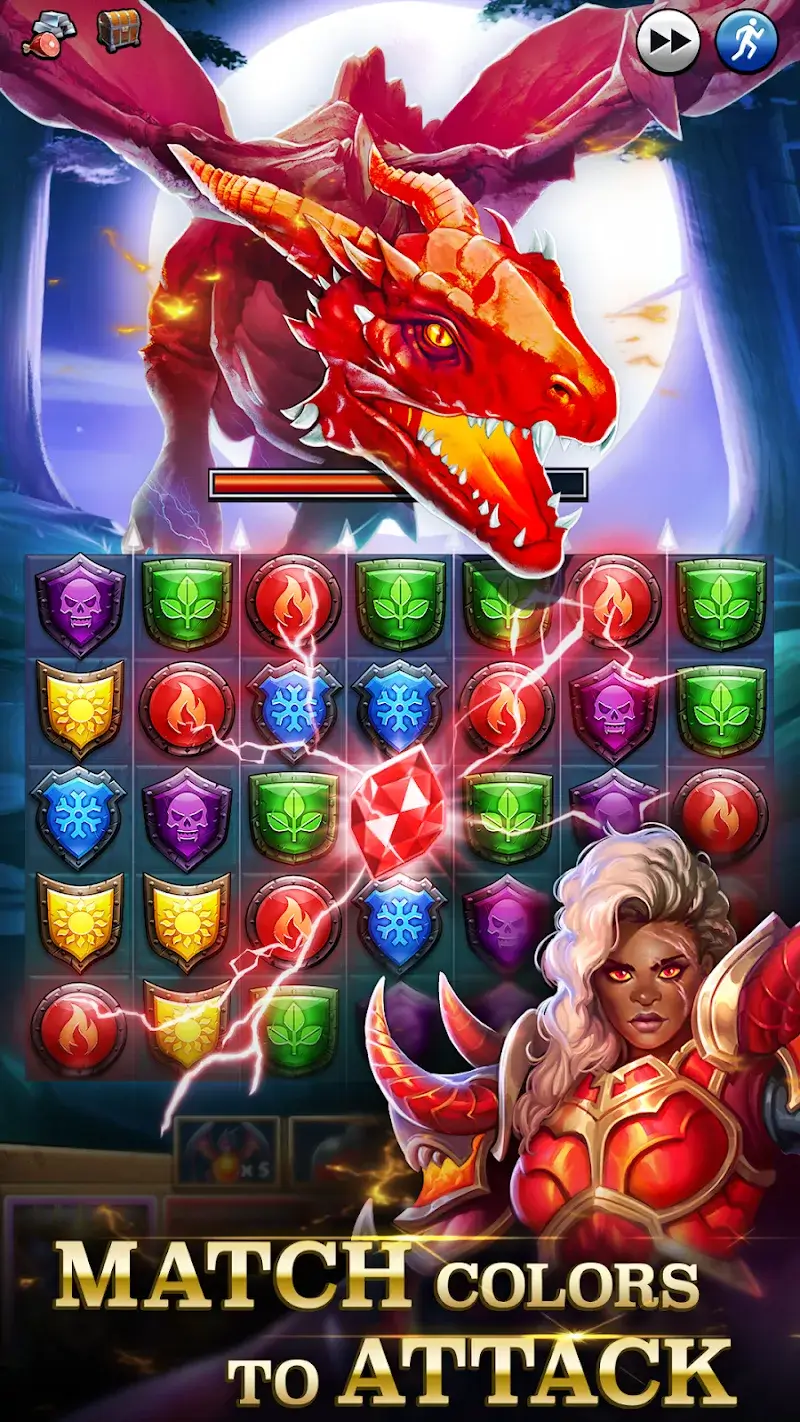 Empires & Puzzles: Match-3 RPG – Aperçu du gameplay 1