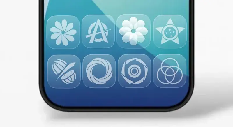 iOS Liquid Glass - Icon Pack capture d'écran 1