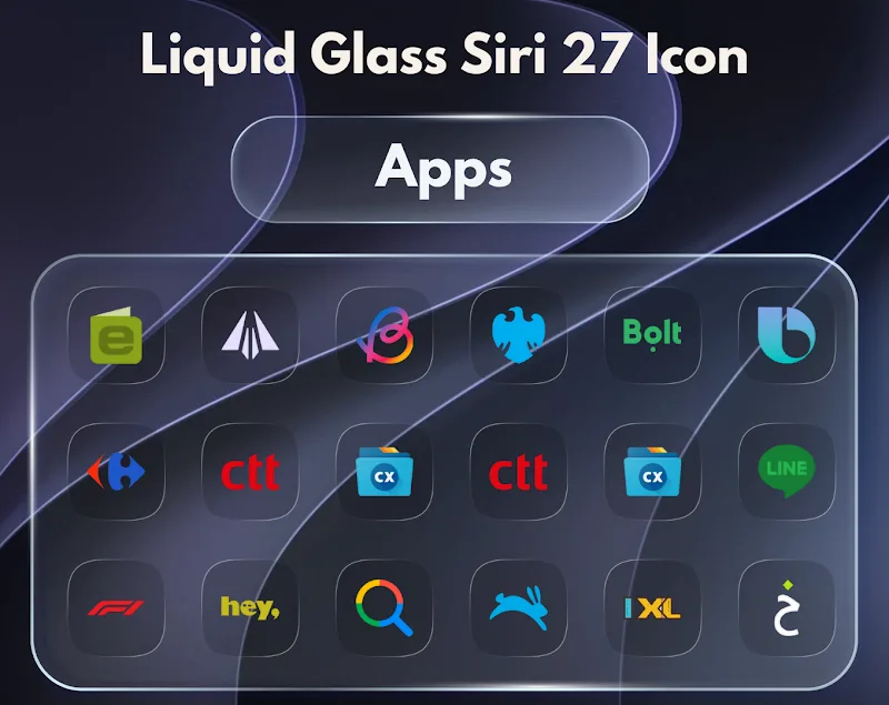 ภาพหน้าจอ Liquid Glass Siri 27 4