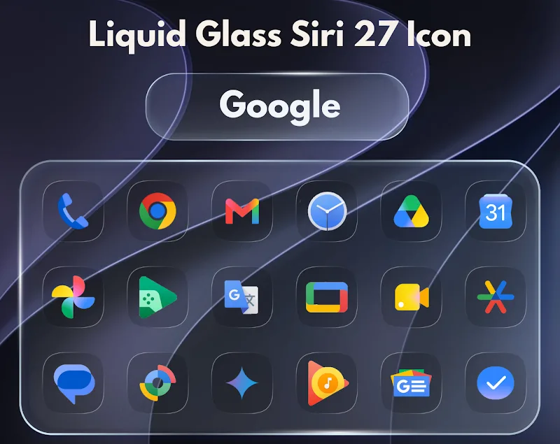 ภาพหน้าจอ Liquid Glass Siri 27 6