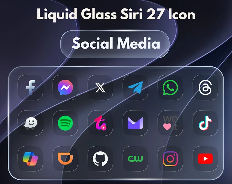 ภาพหน้าจอ Liquid Glass Siri 27 3