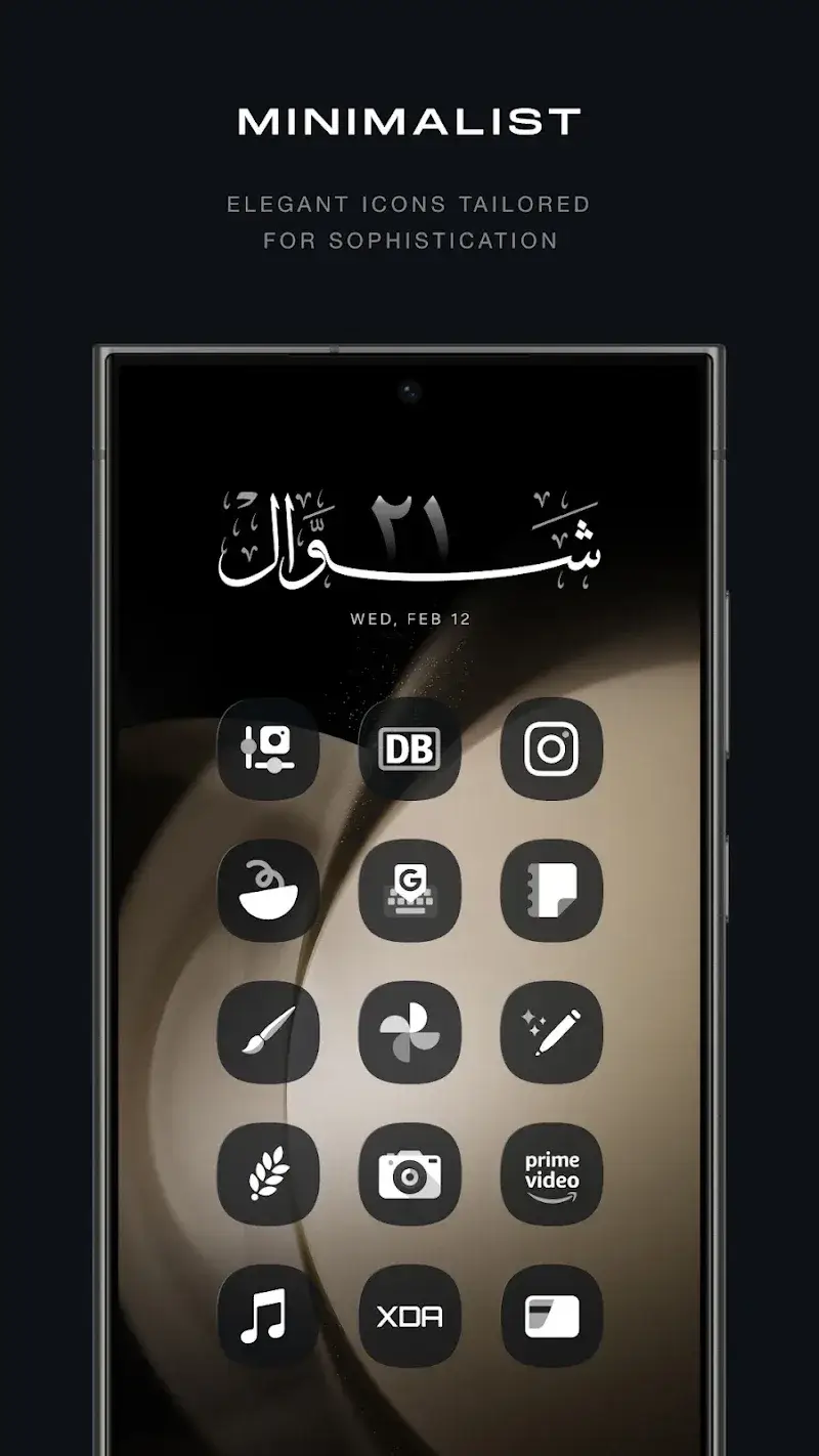 Captura de tela 4 de Glassify Dark Icon Pack