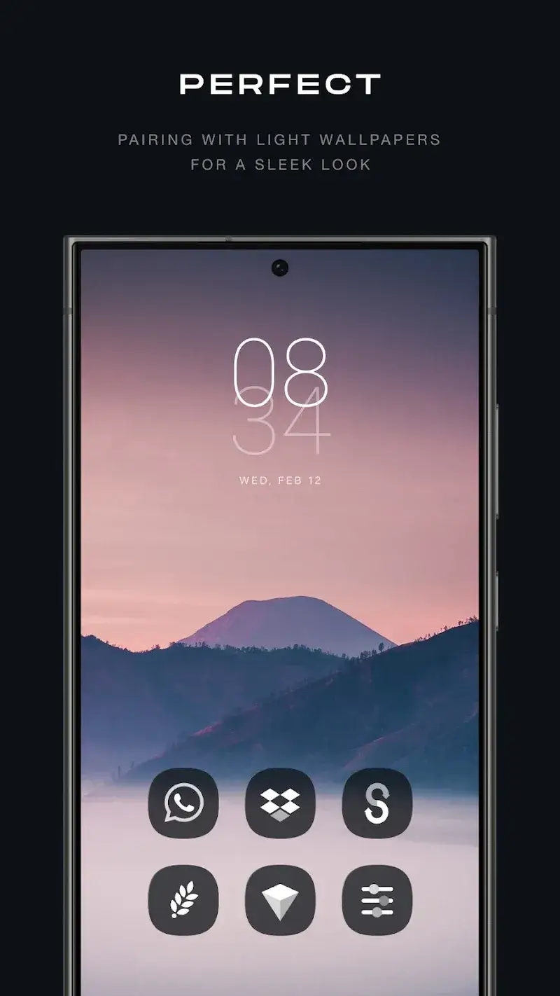 Captura de tela 2 de Glassify Dark Icon Pack