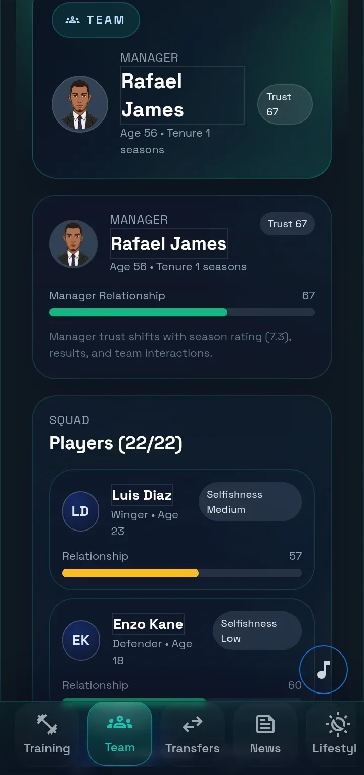 ภาพหน้าจอ FOOTBALL CAREER 2026 4