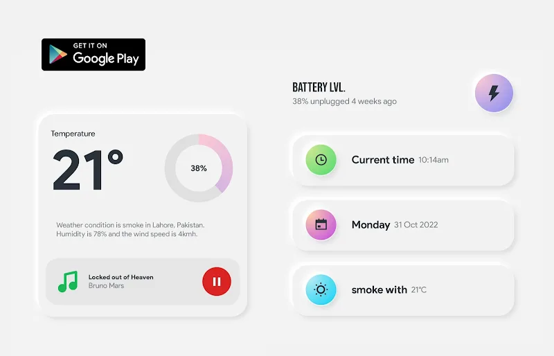 Capture d'écran Clowdy KWGT 5
