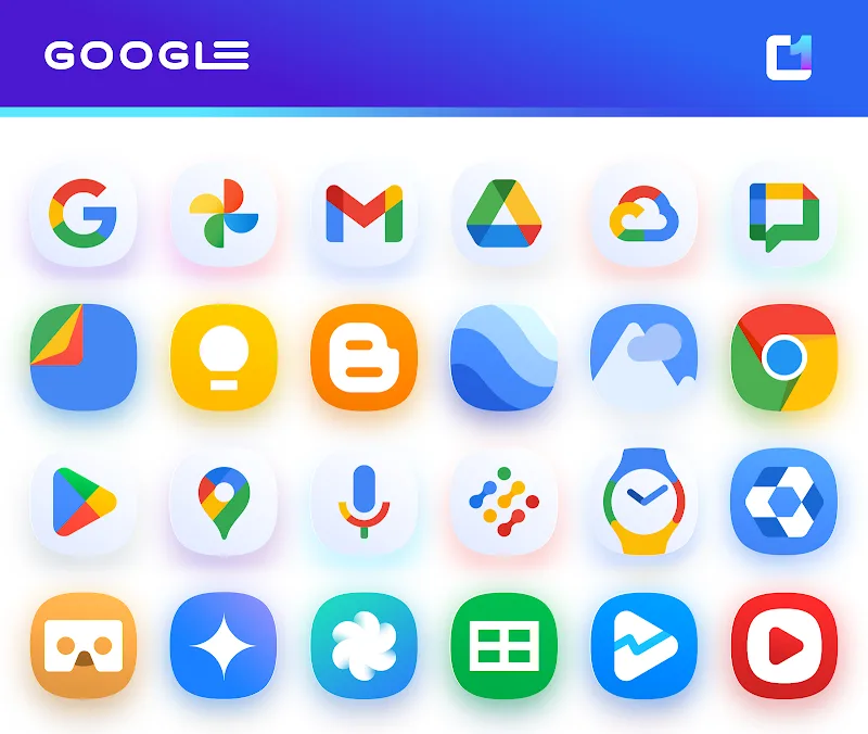 Tangkapan layar OneUI 9 IconPack 3