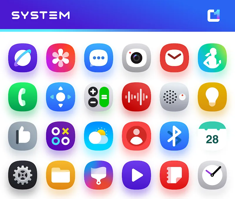 Tangkapan layar OneUI 9 IconPack 2