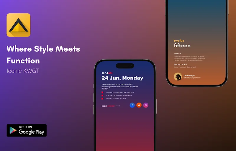 Iconic KWGT screenshot 3
