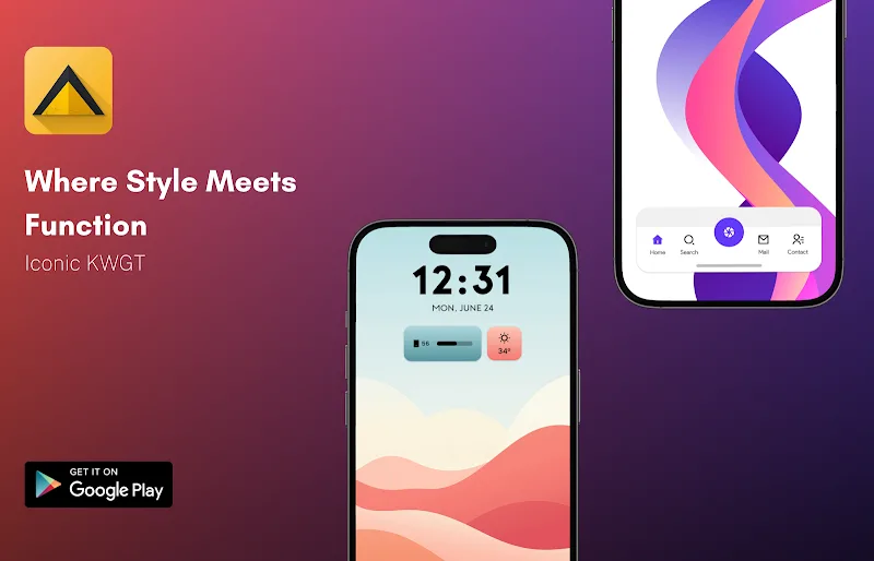 Iconic KWGT screenshot 1