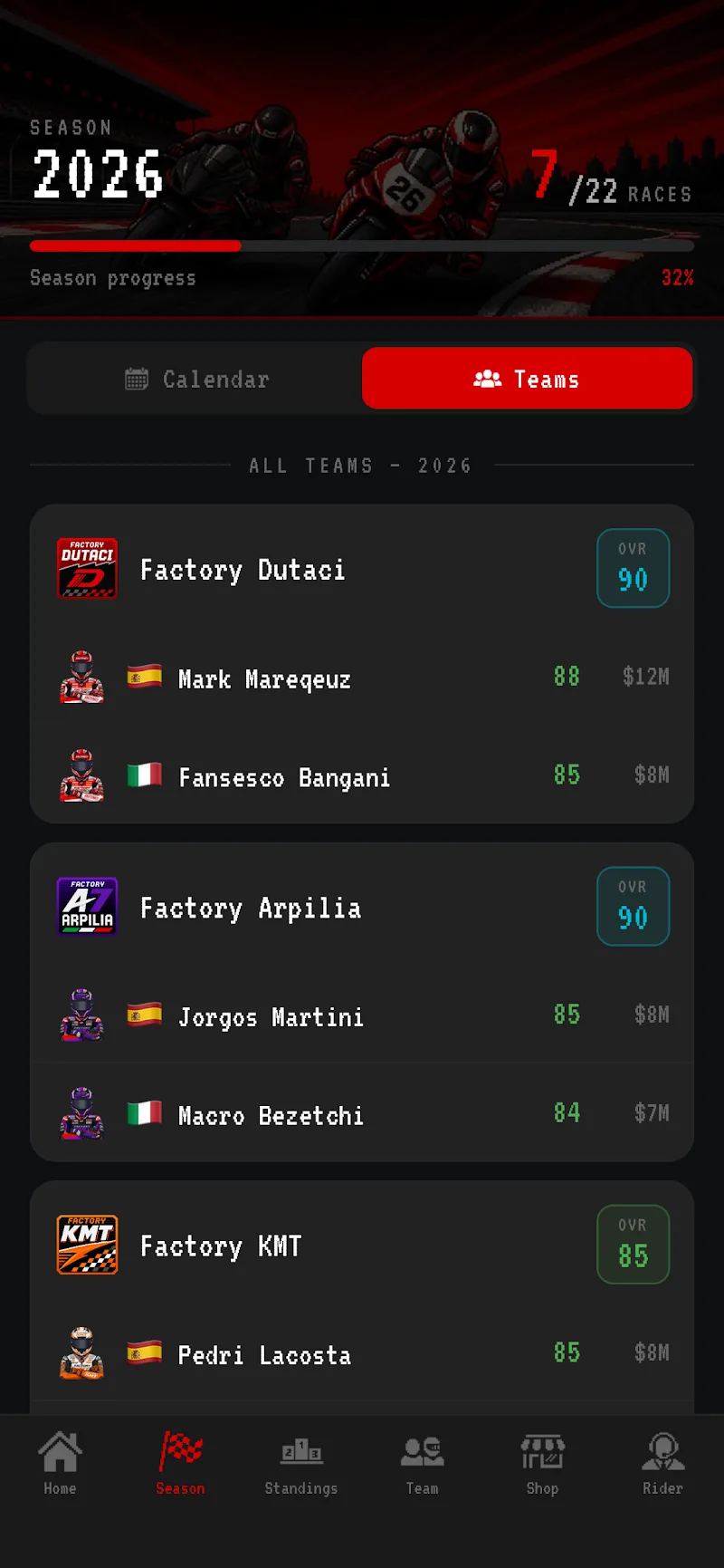 Moto Racing Career GP capture d'écran 3