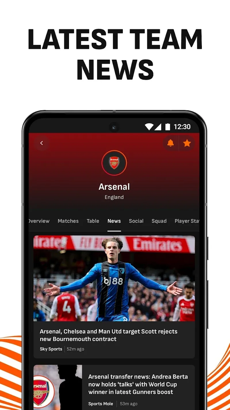 Tangkapan layar LiveScore 4