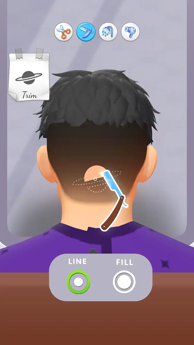 ภาพหน้าจอตัวอย่างเกม Hair Tattoo: Barber Shop 3