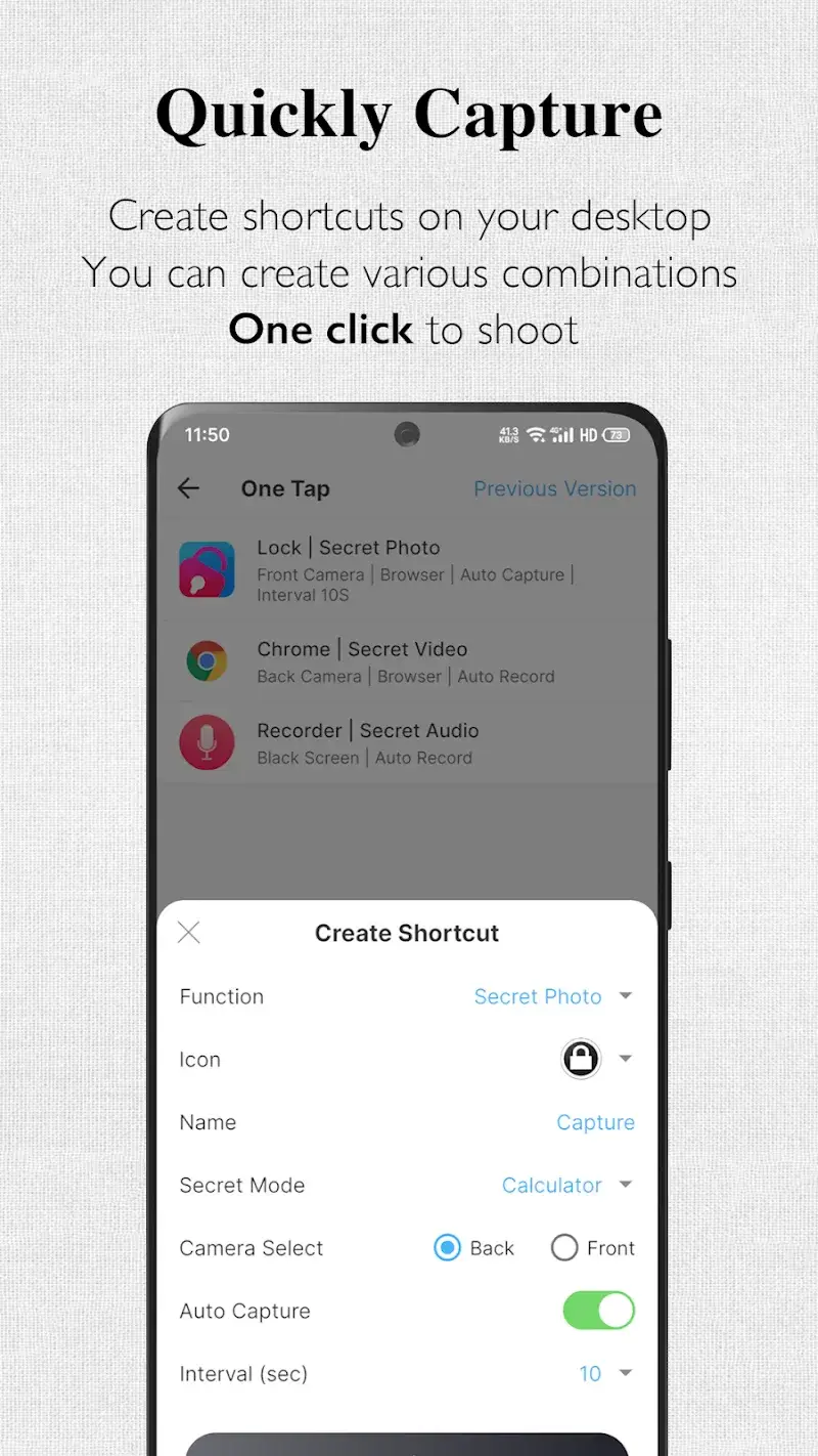 Screenshot 5 of Background Camera ~ Very Safe