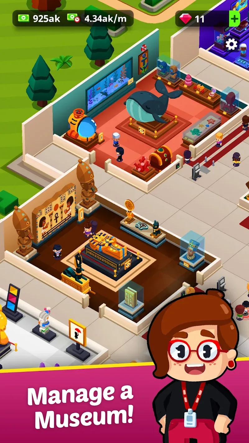 Скриншот 2 Idle Museum Tycoon