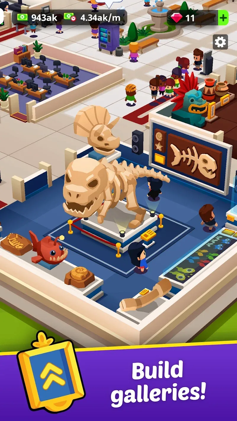 Скриншот 1 Idle Museum Tycoon