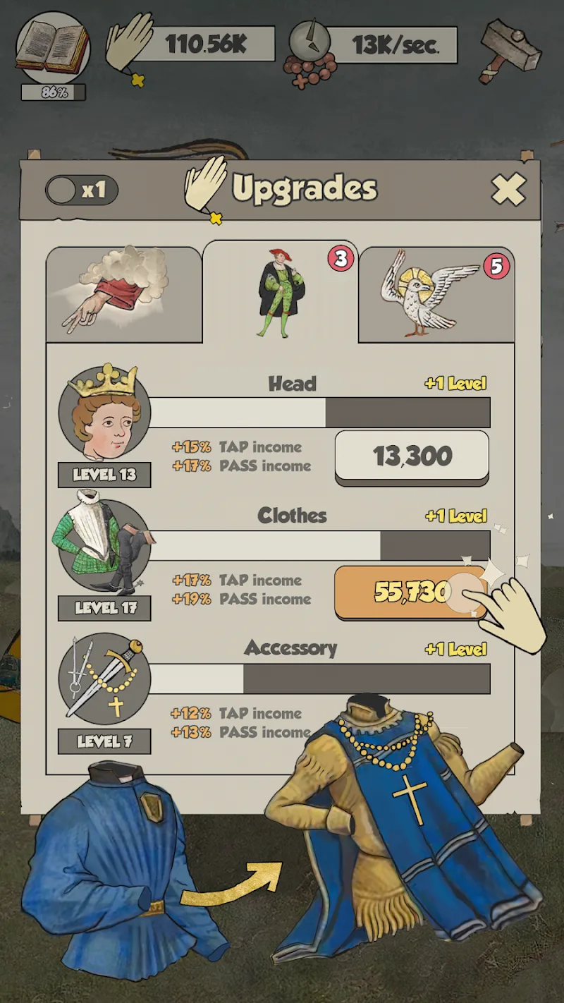 ภาพหน้าจอ Medieval - Idle Prayer 6