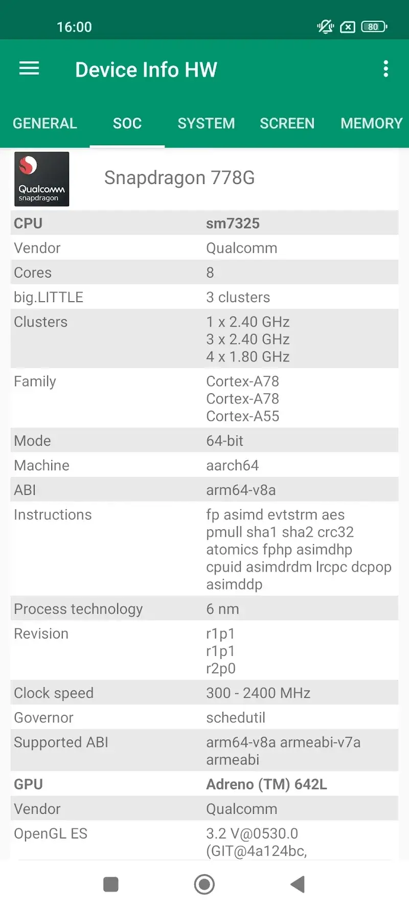 Device Info HW+ ekran görüntüsü 3