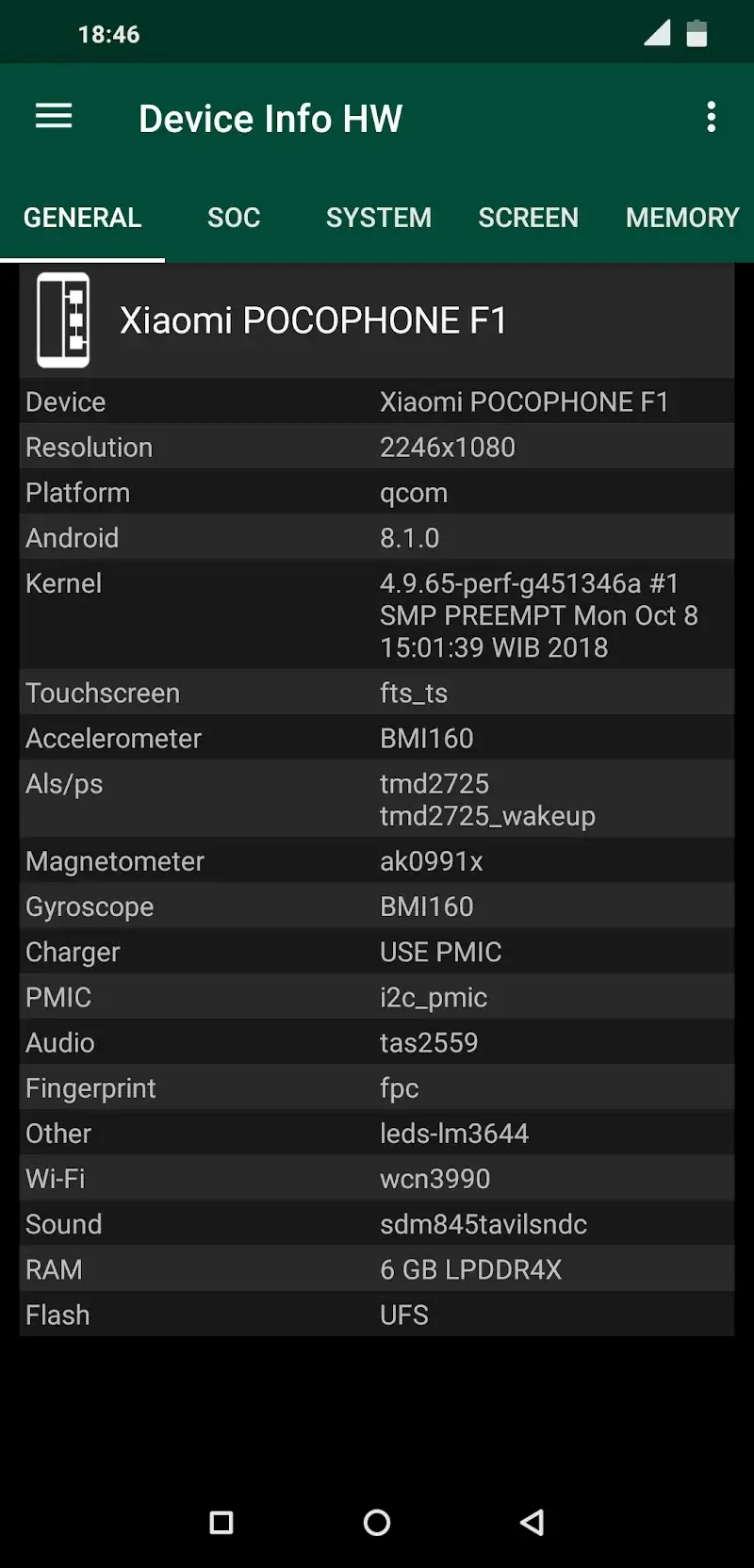 Device Info HW+ ekran görüntüsü 2