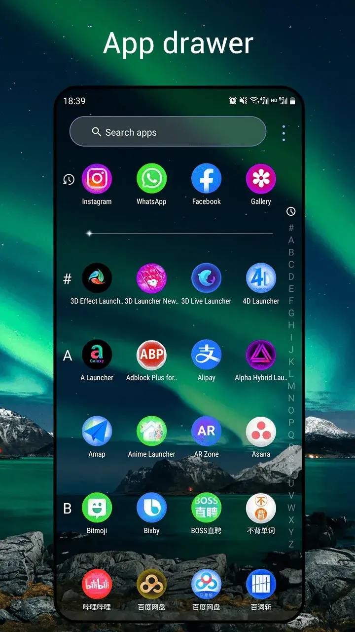Prévia de captura de tela 2 do Newlook Launcher