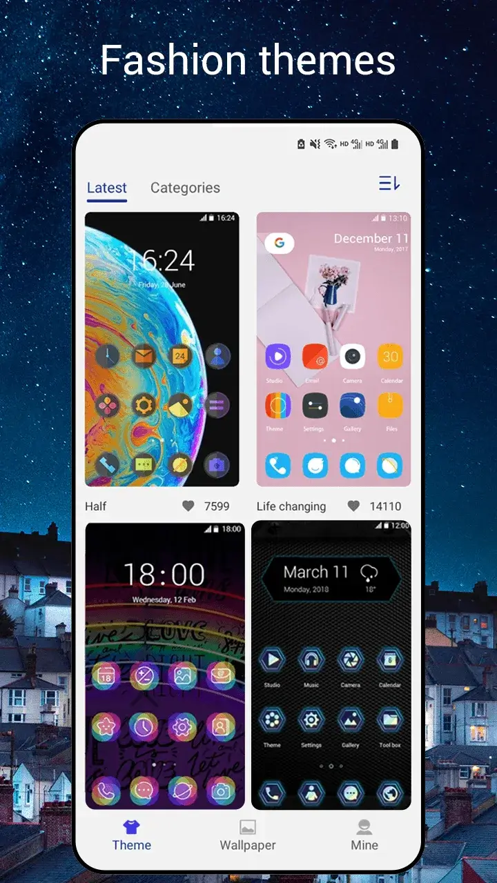 Prévia de captura de tela 4 do Newlook Launcher