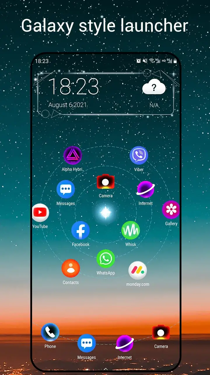 Prévia de captura de tela 1 do Newlook Launcher