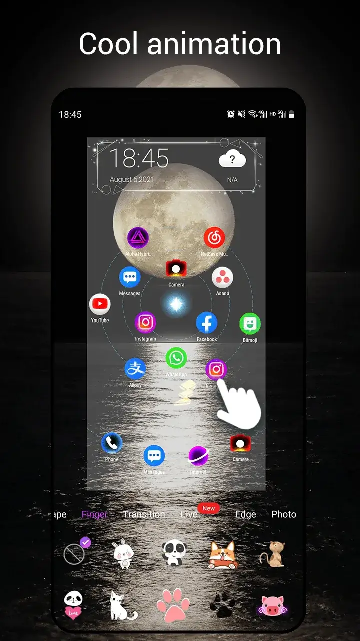 Prévia de captura de tela 5 do Newlook Launcher