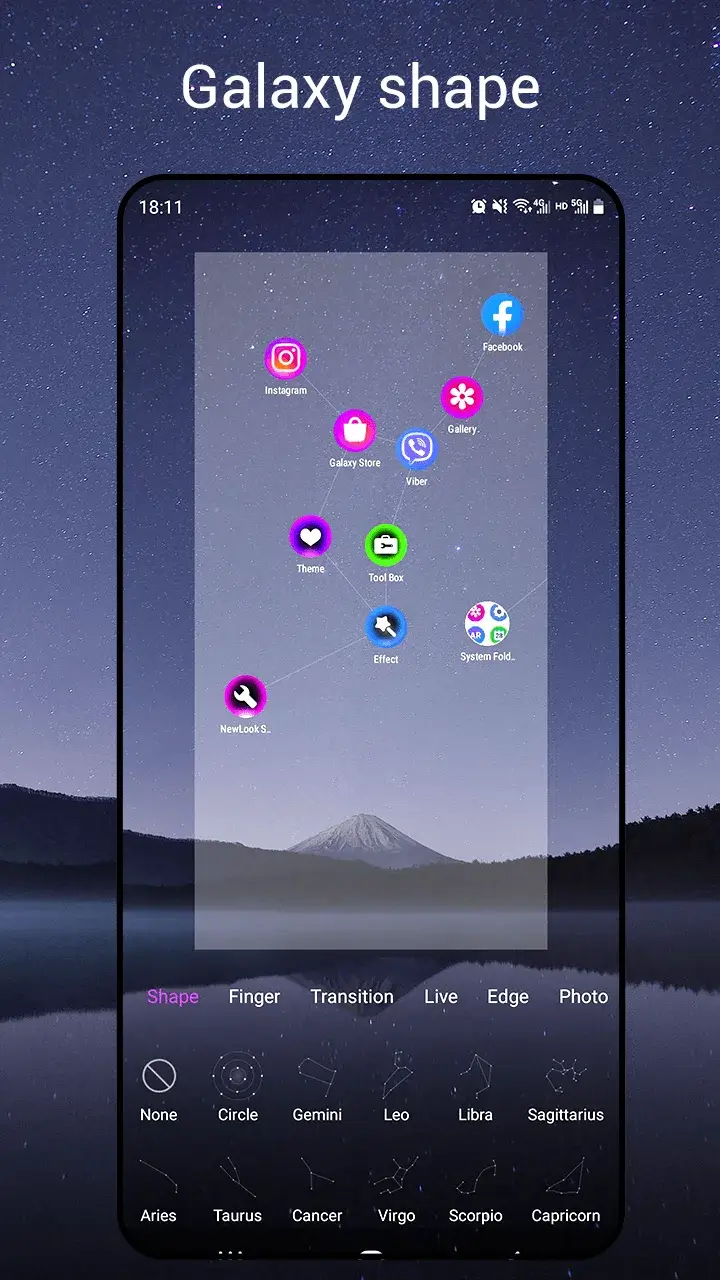 Prévia de captura de tela 3 do Newlook Launcher