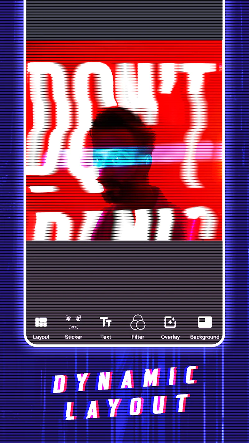 Tangkapan layar aplikasi GlitchCam 6